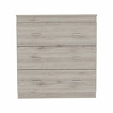 32" Light Gray Three Drawer Dresser