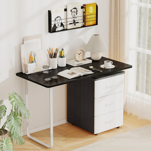 47” x 24” Universal Tabletop for Standard and Standing Desk Frame-Black