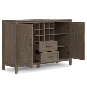 Ela - Sideboard With Wine Storage - Smoky Brown by Couch.com