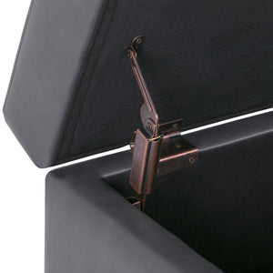 Oregon - Contemporary Storage Ottoman Bench With Tray by Couch.com