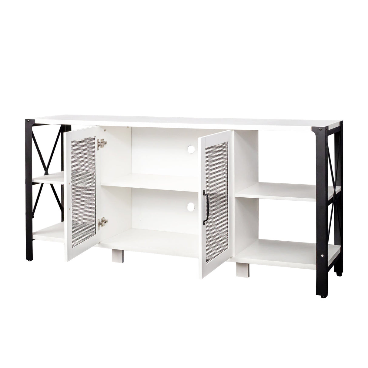 Industrial TV Stand for Living Room and Bedroom