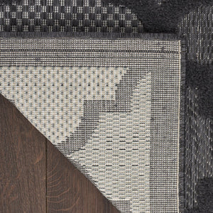 5' X 7' Charcoal Indoor Outdoor Area Rug