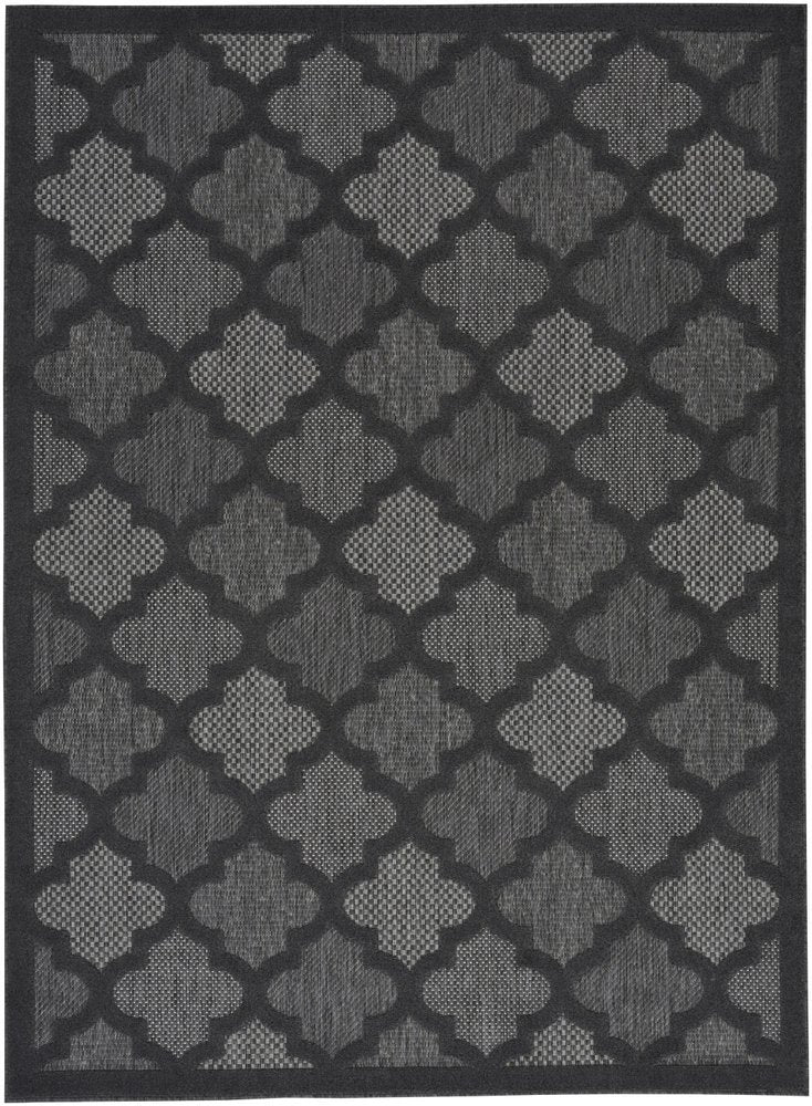 5' X 7' Charcoal Indoor Outdoor Area Rug