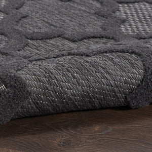 5' X 7' Charcoal Indoor Outdoor Area Rug