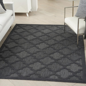 5' X 7' Charcoal Indoor Outdoor Area Rug