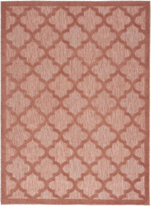 5' X 7' Coral Indoor Outdoor Area Rug
