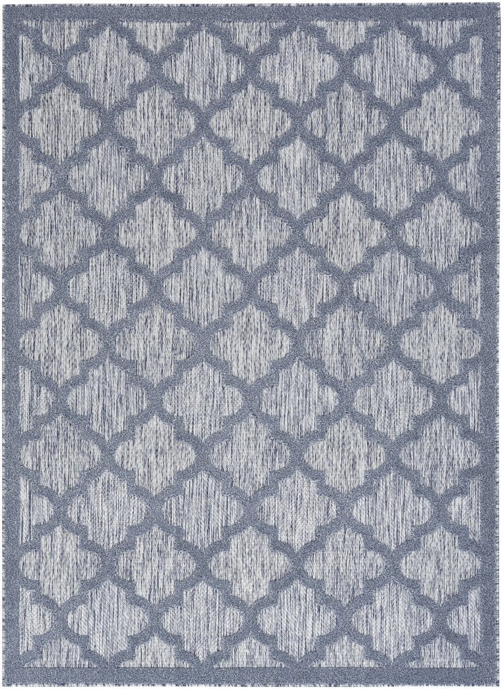 4' X 6' Denim Blue Indoor Outdoor Area Rug