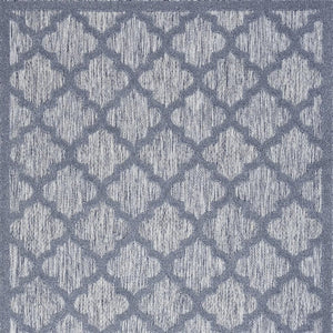 5' X 7' Denim Blue Indoor Outdoor Area Rug