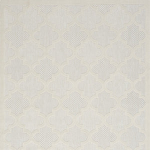 5' X 7' Ivory Indoor Outdoor Area Rug