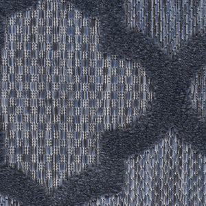 5' X 7' Blue Indoor Outdoor Area Rug