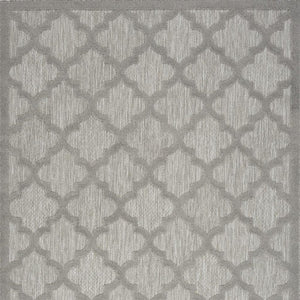 5' X 7' Gray Indoor Outdoor Area Rug