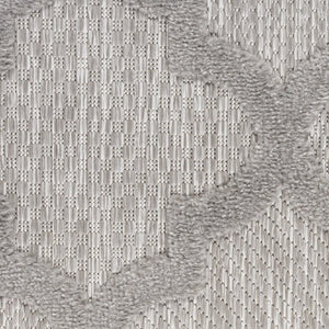 5' X 7' Gray Indoor Outdoor Area Rug