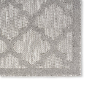 5' X 7' Gray Indoor Outdoor Area Rug