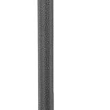 48000 BTU Silver Steel Propane Cylindrical Pole Standing Patio Heater
