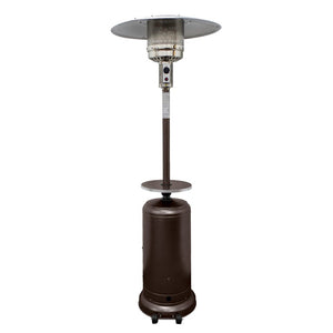 48000 BTU Bronze Steel Propane Cylindrical Pole Standing Patio Heater