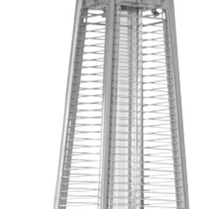 41000 BTU Black Steel Propane Triangular Pyramid Standing Patio Heater