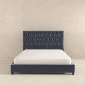 Donald - Mid-Century Modern Upholstered Platform Bed by Couch.com