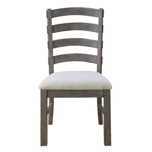Upholstered Dining Chairs (Set of 2) - Brown - Wood