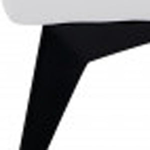 65" White And Black Italian Leather Power Reclining Loveseat