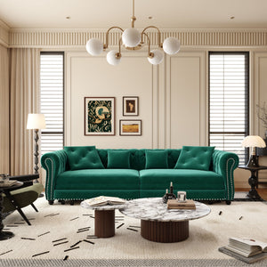 3 In 1 Pull Out Sofa Bed With Movable Ottoman