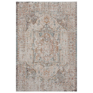 8' X 10' Beige Indoor Outdoor Area Rug