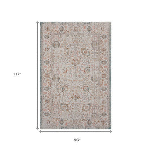 8' X 10' Beige Indoor Outdoor Area Rug