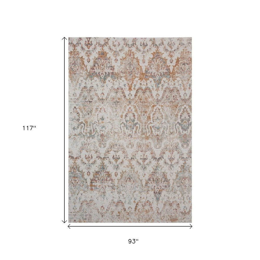8' X 10' Beige Indoor Outdoor Area Rug