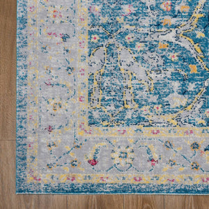 8' X 10' Blue Indoor Outdoor Area Rug
