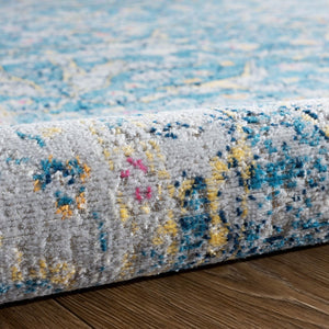 8' X 10' Blue Indoor Outdoor Area Rug