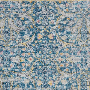 8' X 10' Blue Indoor Outdoor Area Rug