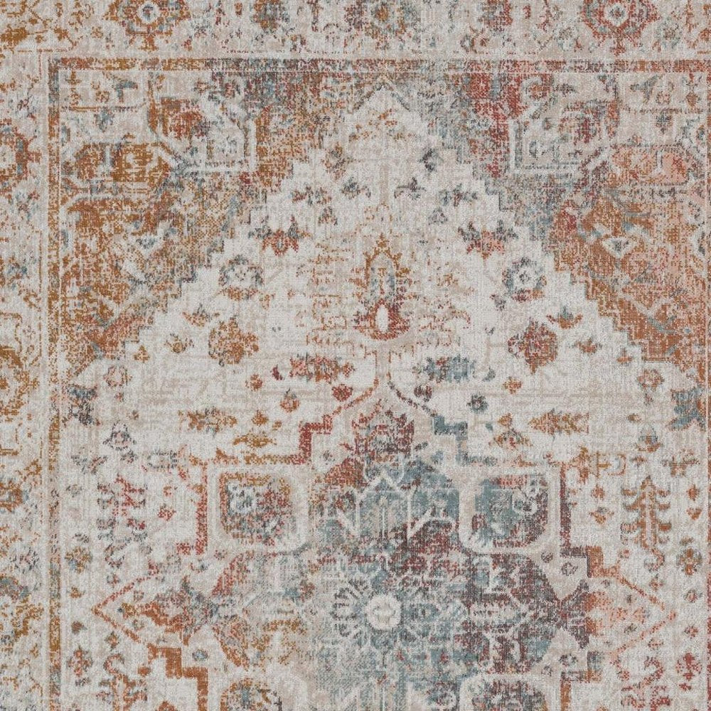 8' X 10' Beige Indoor Outdoor Area Rug