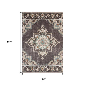 8' X 10' Brown Indoor Outdoor Area Rug