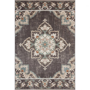 8' X 10' Brown Indoor Outdoor Area Rug