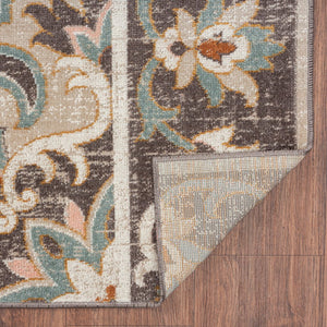 8' X 10' Brown Indoor Outdoor Area Rug