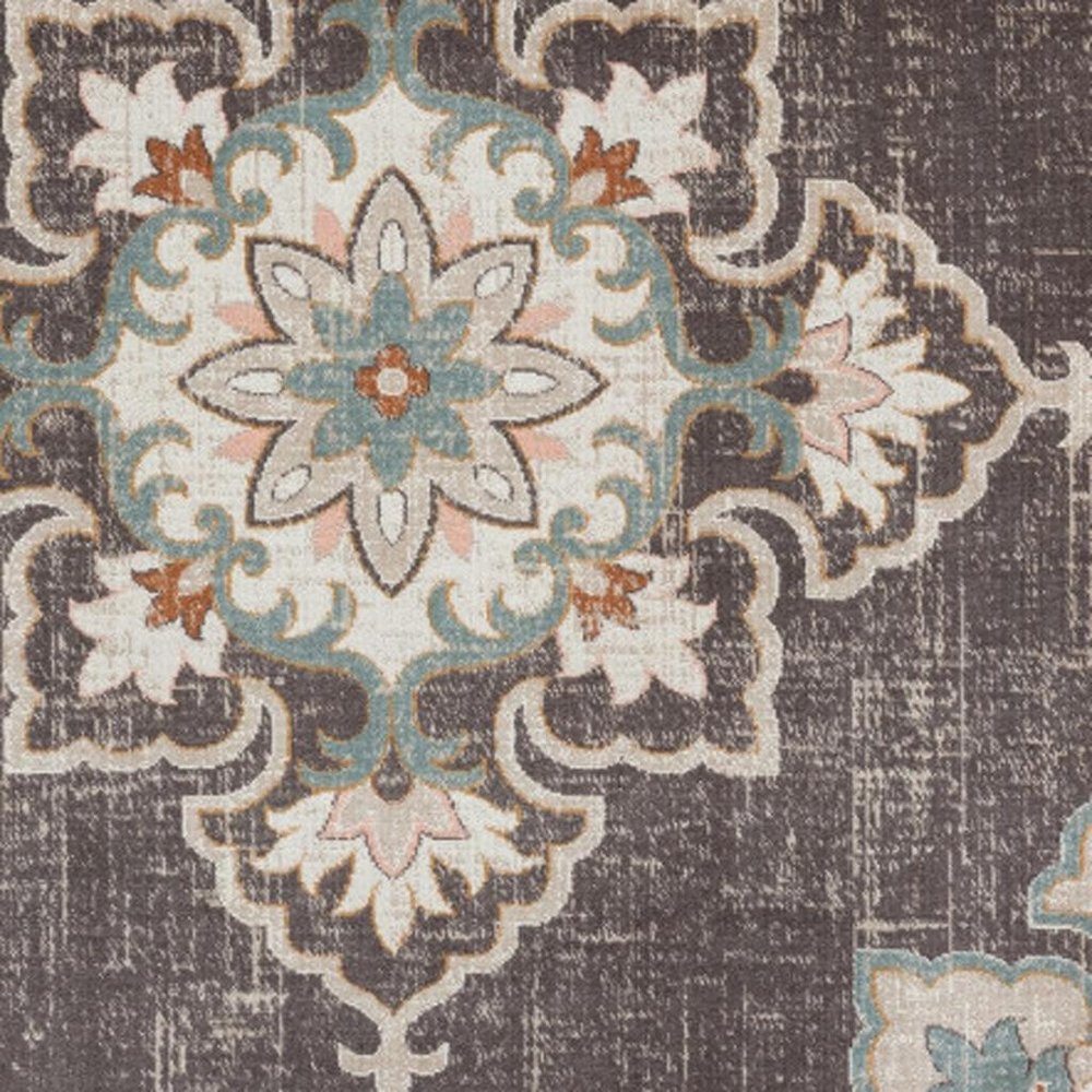 8' X 10' Brown Indoor Outdoor Area Rug