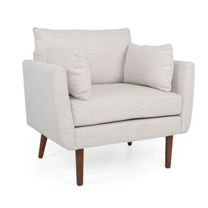 Luminate - Upholstered Fabric Club Chair With Tapered Legs And 2 Accent Pillows by Couch.com