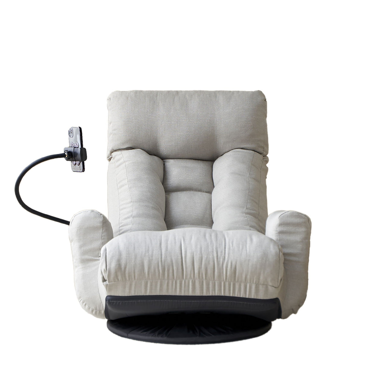 Adjustable Head And Waist Game Chair, Lounge Chair 360 Degree Rotatable - Gray by Couch.com