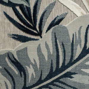 5' X 7' Blue And Gray Indoor Outdoor Area Rug