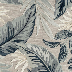 5' X 7' Blue And Gray Indoor Outdoor Area Rug