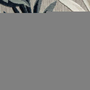 8' X 10' Blue And Gray Indoor Outdoor Area Rug