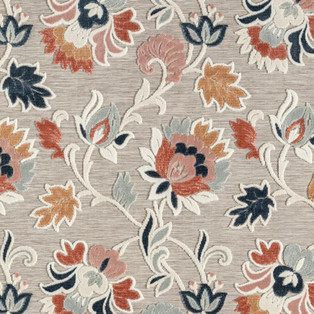 8' X 10' Blue And Gray Indoor Outdoor Area Rug