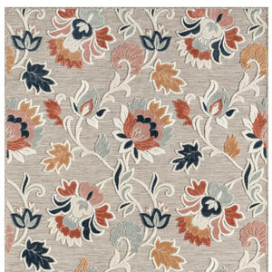 8' X 10' Blue And Gray Indoor Outdoor Area Rug