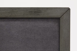 Gray Wood And Linen Queen Bed Frame