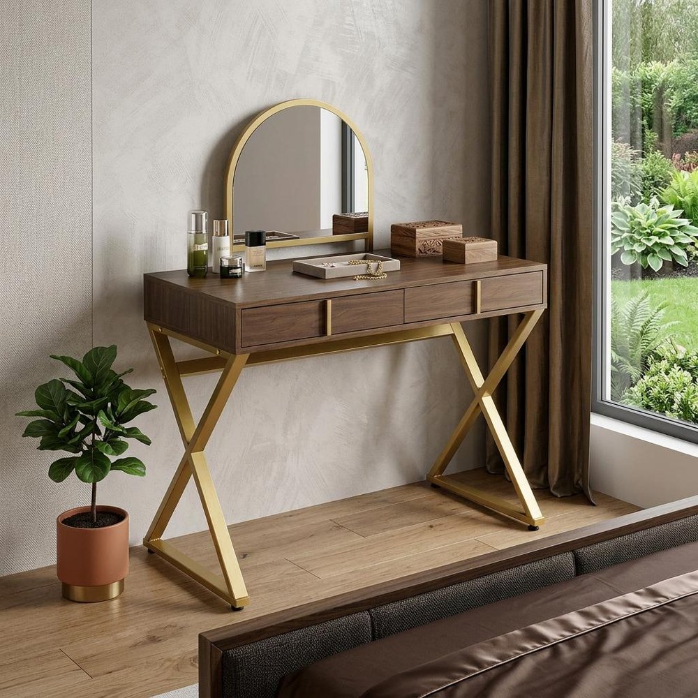 42" Vanity Table with Mirror