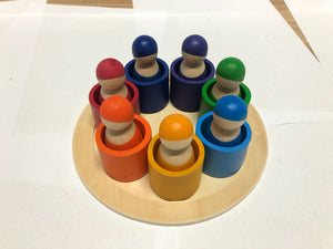 Early education stacking high blocks