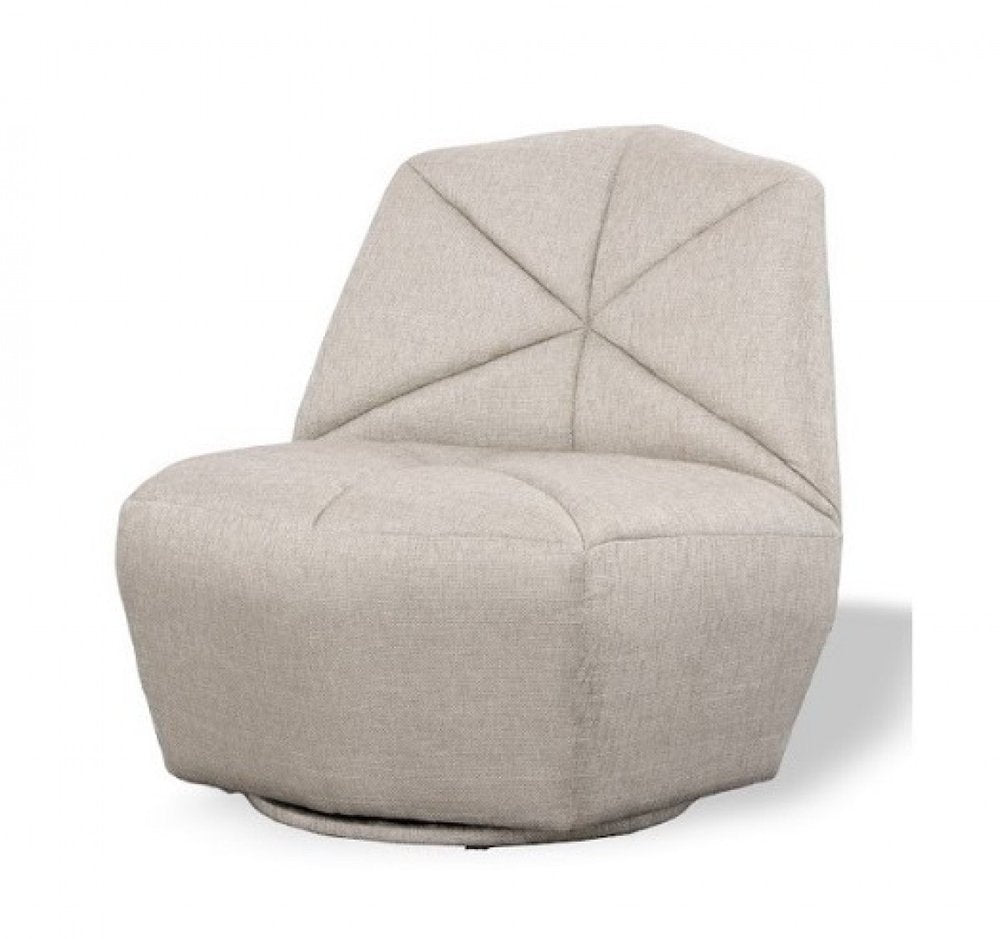 31" Gray Upholstered Lounge Chair