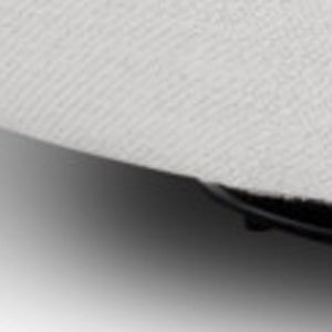 47" Off White And Black Upholstered Swivel Barrel Chair