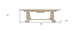 90" Light Brown Rectangular Solid Wood Butterfly Leaf Dining Table