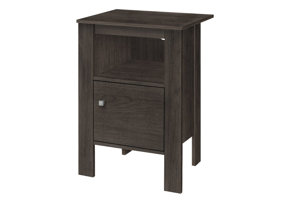 24" Brown Wood Nightstand