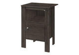 24" Brown Wood Nightstand